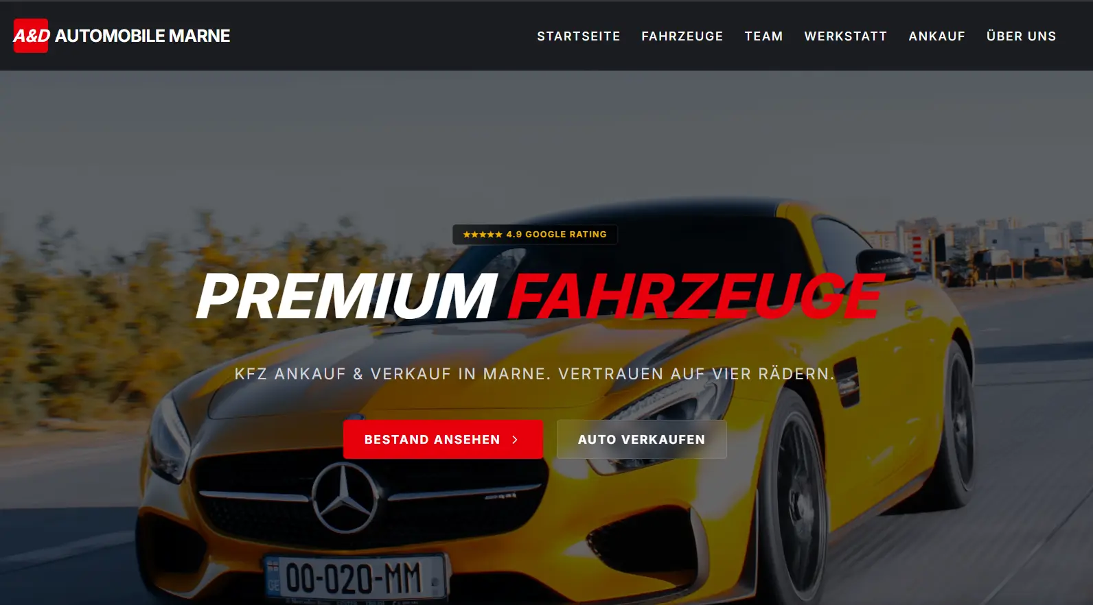 Website Relaunch — A&D Automobile